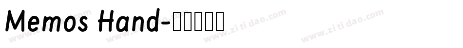 Memos Hand字体转换